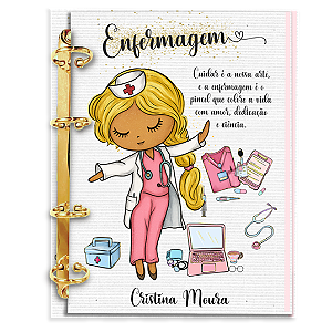 Agenda Fichário Personalizada Reposicionável: Enfermagem 11