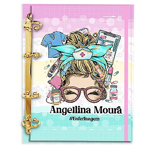 Agenda Fichário Personalizada Reposicionável: Enfermagem 19