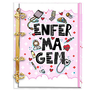 Agenda Fichário Personalizada Reposicionável: Enfermagem 22