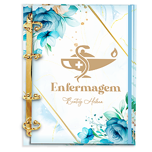 Agenda Fichário Personalizada Reposicionável: Enfermagem 24