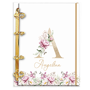 Agenda Fichário Personalizada Reposicionável: Alfabeto 12