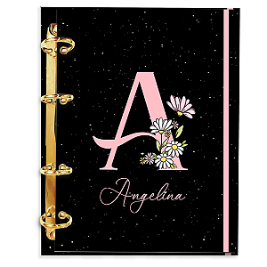 Agenda Fichário Personalizada Reposicionável: Alfabeto 14
