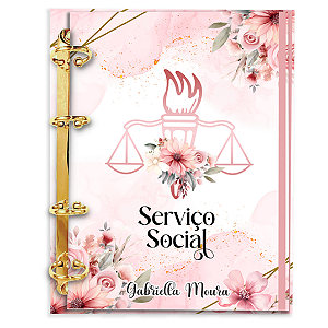 Agenda Fichário Personalizada Reposicionável: Serviço Social 01