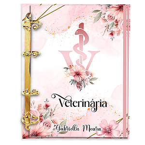 Agenda Fichário Personalizada Reposicionável: Veterinária 04