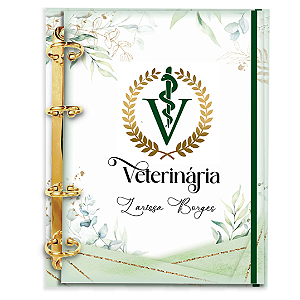 Agenda Fichário Personalizada Reposicionável: Veterinária 03