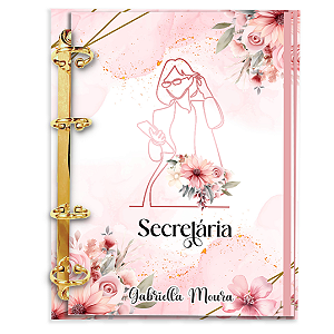 Agenda Fichário Personalizada Reposicionável: Secretária 02