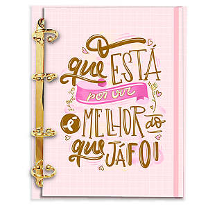 Fichário Personalizado Reposicionável Pautado: Frases Motivacionais 06