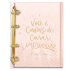 Fichário Personalizado Reposicionável Pautado: Frases Motivacionais 02