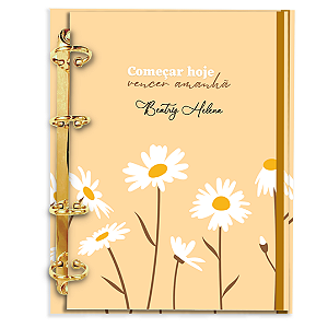 Fichário Personalizado Reposicionável Pautado: Frases Motivacionais Dr02