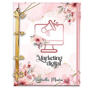 Fichário Personalizado Reposicionável Pautado: Marketing 01