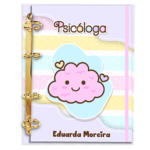 Fichário Personalizado Reposicionável Pautado:  Psicologia 01