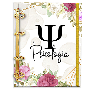 Fichário Personalizado Reposicionável Pautado:  Psicologia 02
