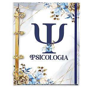 Fichário Personalizado Reposicionável Pautado:  Psicologia 03
