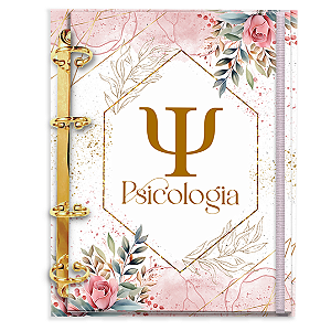 Fichário Personalizado Reposicionável Pautado:  Psicologia 06