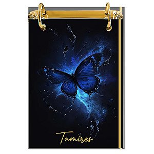 Bloco Fichário A5 Personalizado Reposicionável: Borboleta 30