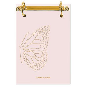 Bloco Fichário A5 Personalizado Reposicionável: Borboleta 29