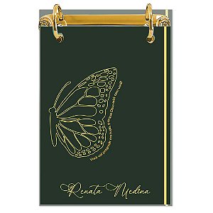 Bloco Fichário A5 Personalizado Reposicionável: Borboleta 22