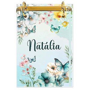 Bloco Fichário A5 Personalizado Reposicionável: Borboleta 16