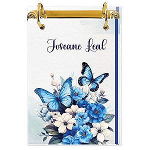 Bloco Fichário A5 Personalizado Reposicionável: Borboleta 15