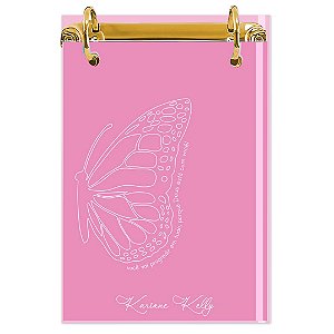 Bloco Fichário A5 Personalizado Reposicionável: Borboleta 11