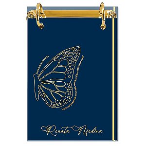 Bloco Fichário A5 Personalizado Reposicionável: Borboleta 08