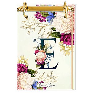 Bloco Fichário A5 Personalizado Reposicionável: Inicial do seu Nome 11