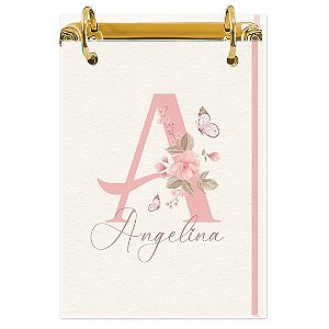 Bloco Fichário A5 Personalizado Reposicionável: Inicial do seu Nome 13