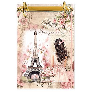 Bloco Fichário A5 Personalizado Reposicionável: Paris 05