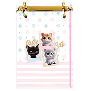 Bloco Fichário A5 Personalizado Reposicionável: Gatinhos