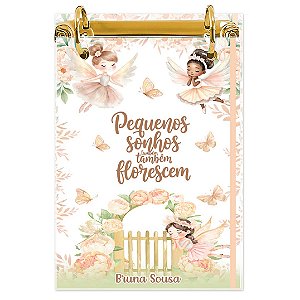 Bloco Fichário A5 Personalizado Reposicionável: Fadinha 02