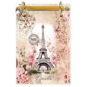 Bloco Fichário A5 Personalizado Reposicionável: Paris 01