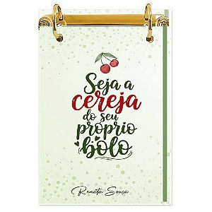 Bloco Fichário A5 Personalizado Reposicionável: Cerejinha 01