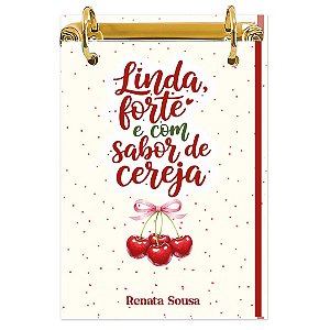 Bloco Fichário A5 Personalizado Reposicionável: Cerejinha 02
