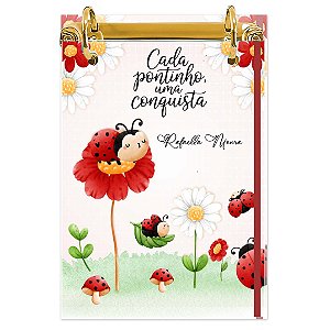 Bloco Fichário A5 Personalizado Reposicionável: Joaninha 01