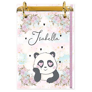 Bloco Fichário A5 Personalizado Reposicionável: Pandinha 04