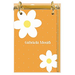 Bloco Fichário A5 Personalizado Reposicionável: Floral 01