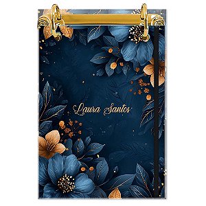 Bloco Fichário A5 Personalizado Reposicionável: Floral 05