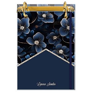 Bloco Fichário A5 Personalizado Reposicionável: Floral 07