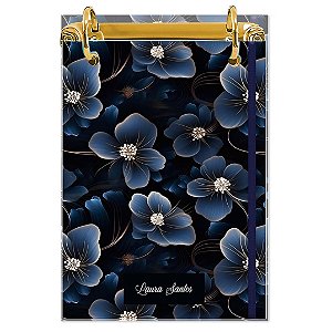 Bloco Fichário A5 Personalizado Reposicionável: Floral 08
