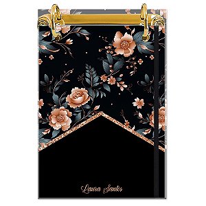 Bloco Fichário A5 Personalizado Reposicionável: Floral 16