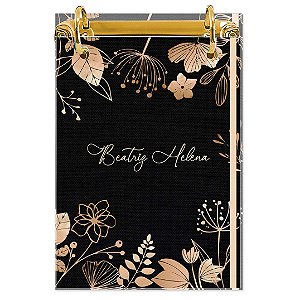 Bloco Fichário A5 Personalizado Reposicionável: Floral 18
