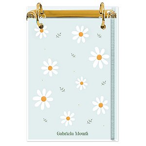 Bloco Fichário A5 Personalizado Reposicionável: Floral 23
