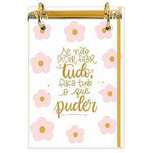 Bloco Fichário A5 Personalizado Reposicionável: Floral 27
