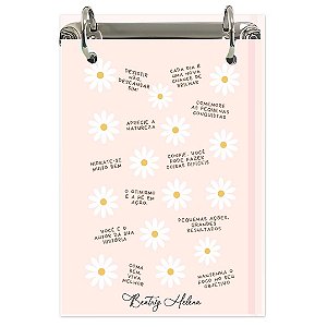 Bloco Fichário A5 Personalizado Reposicionável: Floral 31