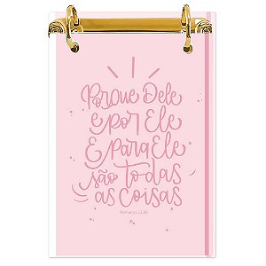 Bloco Fichário A5 Personalizado Reposicionável: Cristã 07