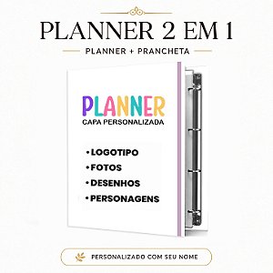 Planner Fichário Reposicionável : Personalizado ( Anexe sua imagem ) - Leia a Descrição
