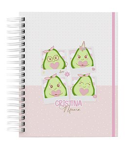 Agenda Personalizada com seu nome: Abacatinho