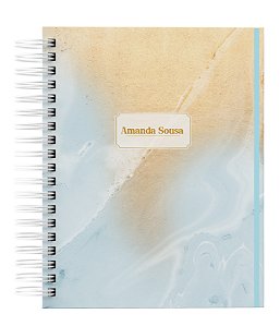 Agenda Personalizada com seu nome: Marmore 01