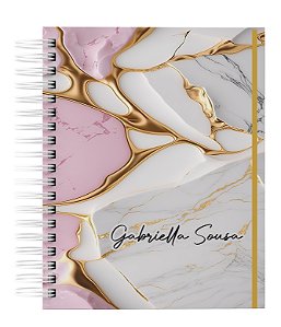 Agenda Personalizada com seu nome: Marmore 06