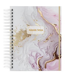 Agenda Personalizada com seu nome: Marmore 12